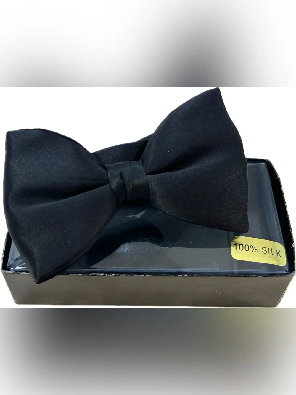 Gingiss Formalwear Black Kids Silk Bow Tie